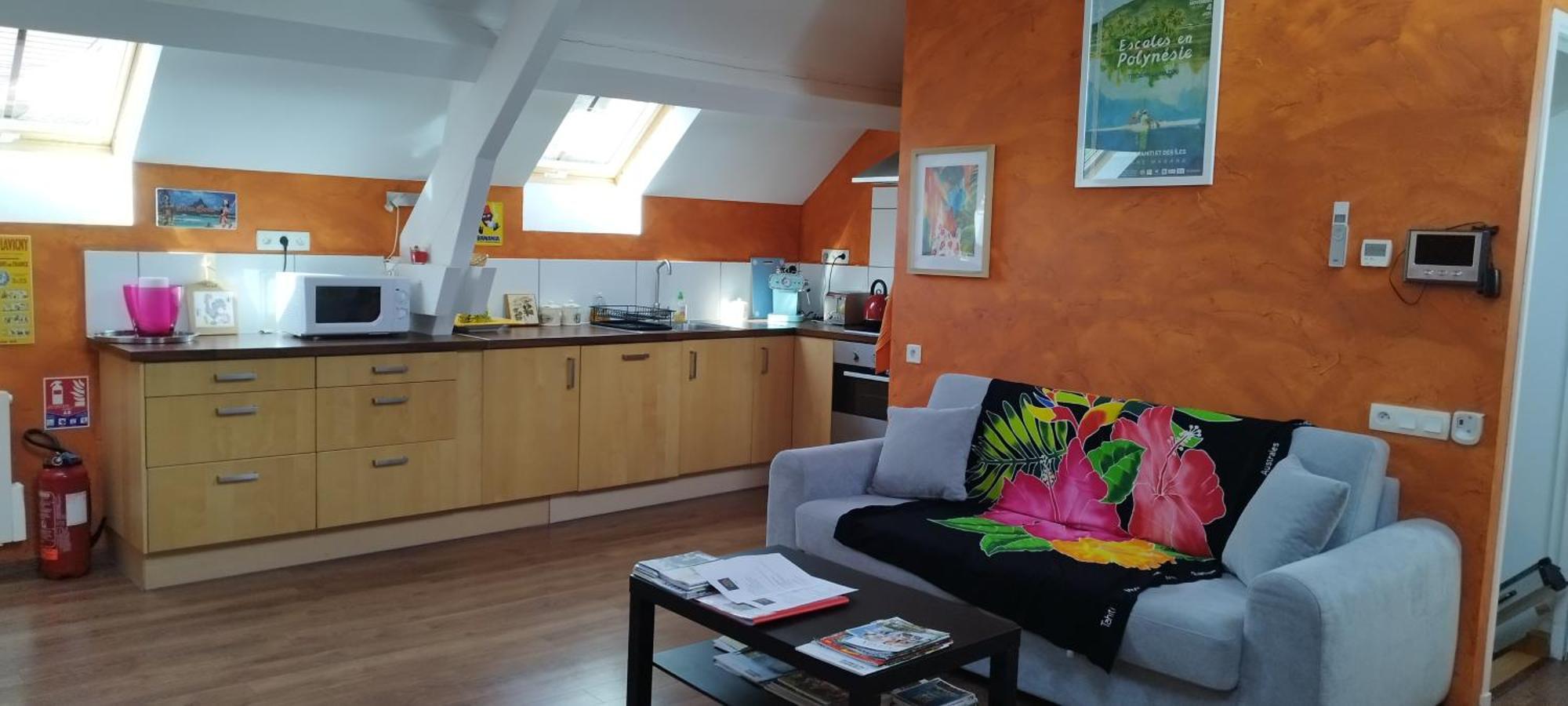 Bienvenue Au Fare Hibiscus Apartment Corrombles Bagian luar foto